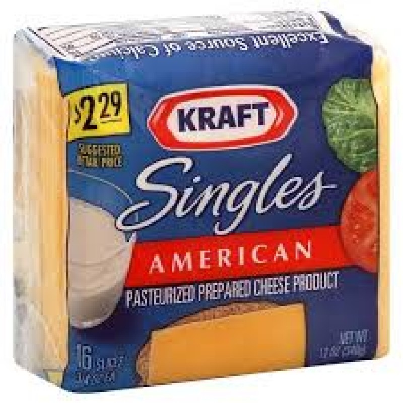 KRAFT AMERICAN SINGLES 12OZ